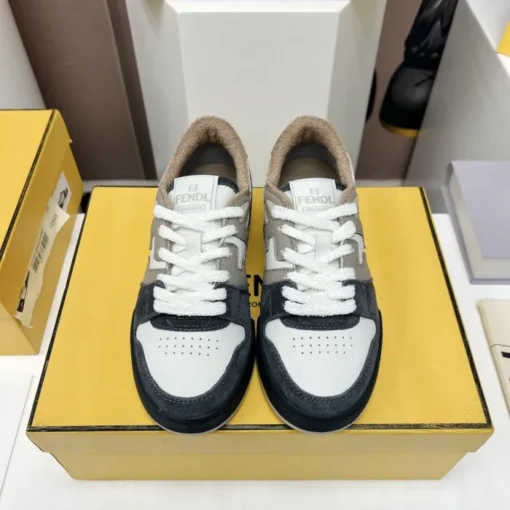 Fendi Match Low Top Sneaker White Black