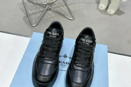 Prada 2024 New Downtown Bold leather Sneaker Black