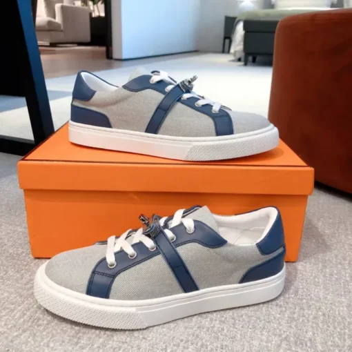 Hermes Day Sneaker Grey Blue