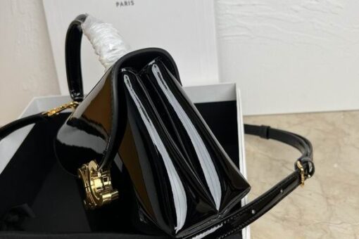 Celine Hand Bag Glossy Black