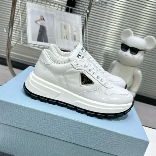 Prada 2024 New Leather Sneaker White