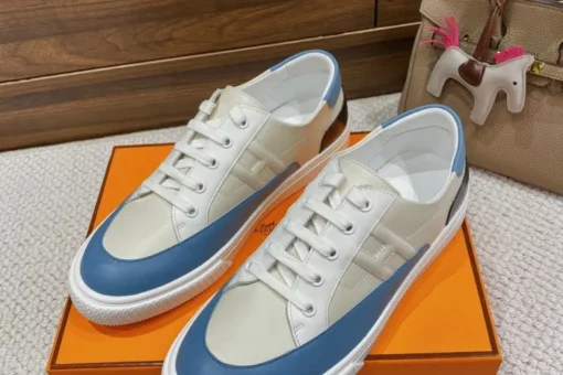 Hermes Deep Sneaker White Blue