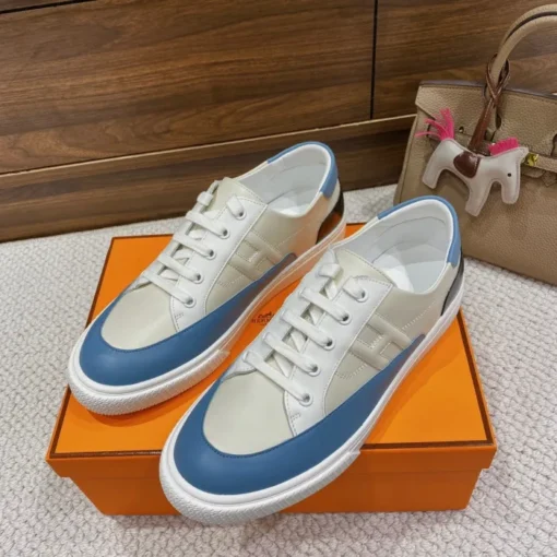 Hermes Deep Sneaker White Blue