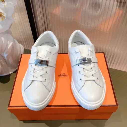 Hermes Day Sneaker White