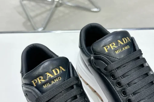 Prada 2024 New Leather Sneaker Black