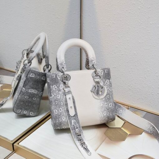 Lady Dior My ABCDIOR Bag White & Gray