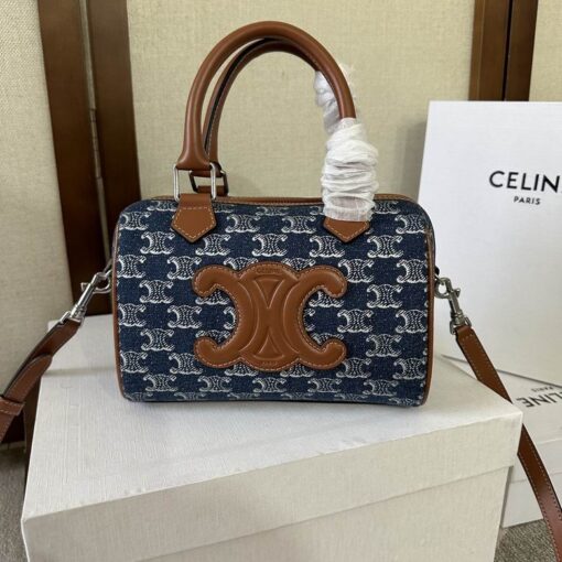 Celine Boston Bag Blue