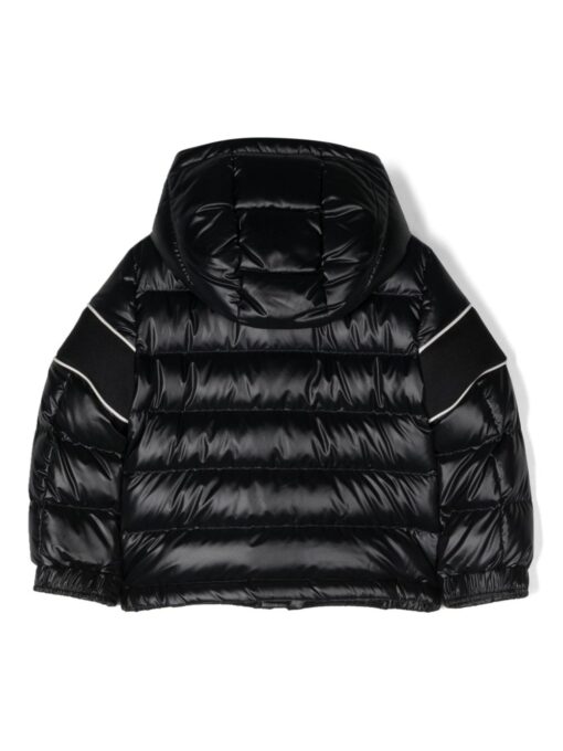 Moncler New Puffer Down Jacket Black & White Logo