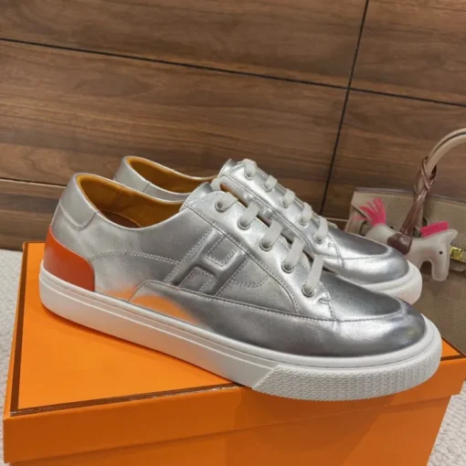 Hermes Deep Sneaker Silver