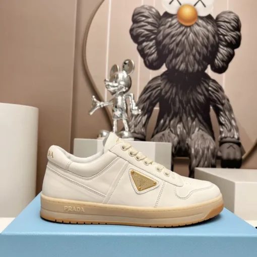 Prada Downtown Nappa Leather Sneaker White