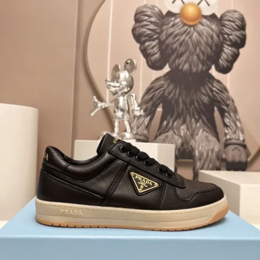 Prada Downtown Nappa Leather Sneaker Black