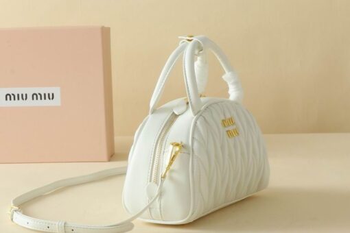 Miu Miu Dumplings Bag White