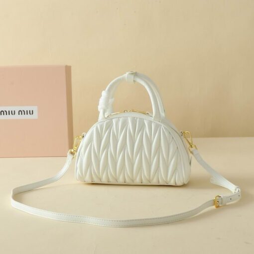 Miu Miu Dumplings Bag White