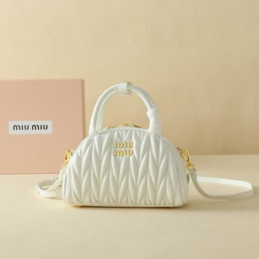 Miu Miu Dumplings Bag White