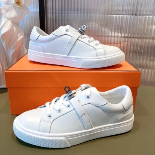 Hermes Day Sneaker White