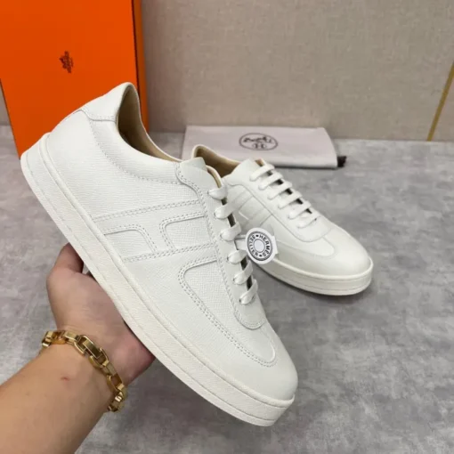 Hermes Boomerang Sneaker White