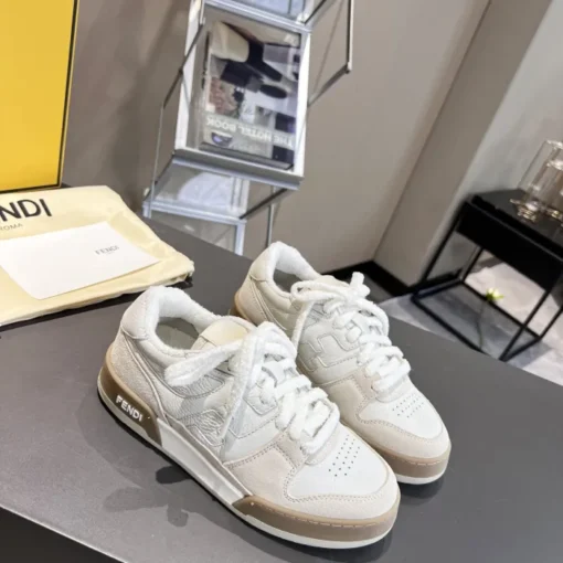 Fendi Match Low Top Sneaker Core White