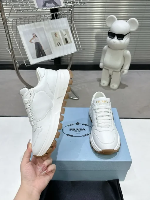 Prada 2024 New Leather Sneaker White