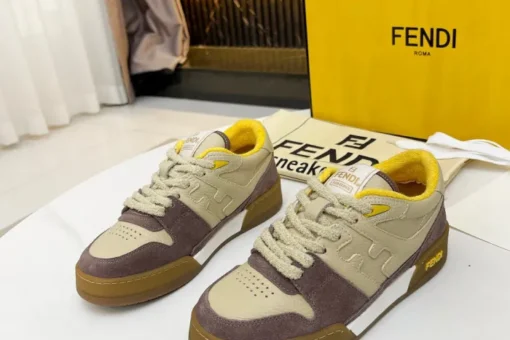 Fendi 2024SS Sneaker Beige Maroon