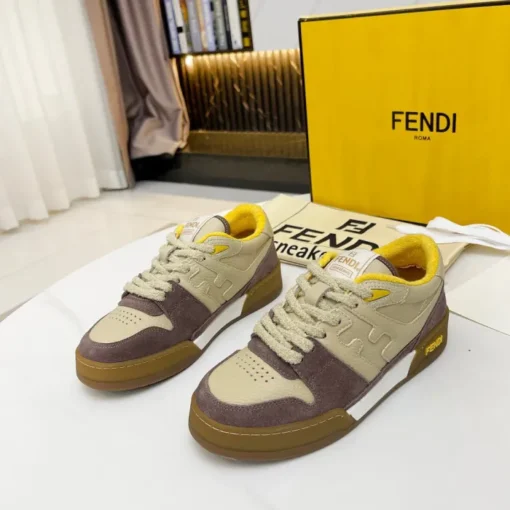 Fendi 2024SS Sneaker Beige Maroon