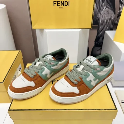 Fendi Match Low Top Sneaker Core Brown