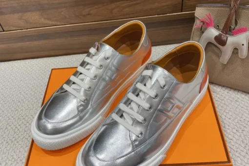 Hermes Deep Sneaker Silver