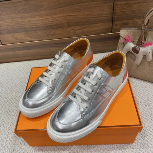 Hermes Deep Sneaker Silver