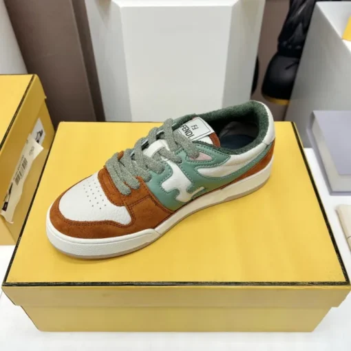 Fendi Match Low Top Sneaker Core Brown