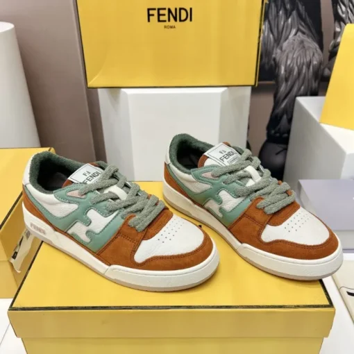 Fendi Match Low Top Sneaker Core Brown