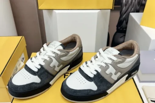 Fendi Match Low Top Sneaker White Black