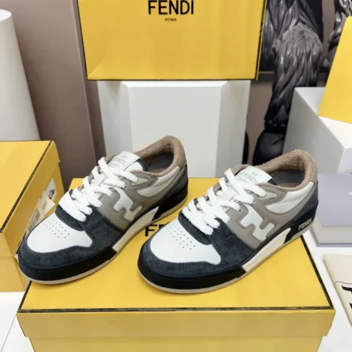 Fendi Match Low Top Sneaker White Black