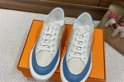 Hermes Deep Sneaker White Blue