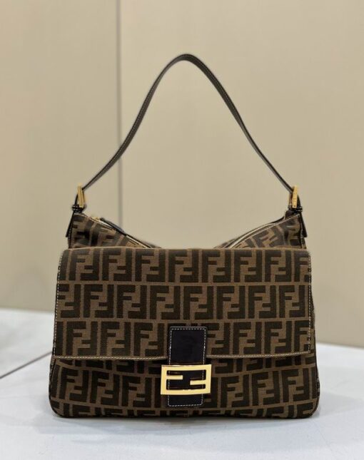 Fendi Armpit Bag Brown Black M-3