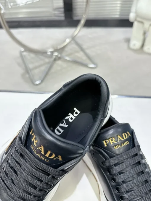 Prada 2024 New Leather Sneaker Black