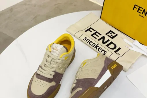 Fendi 2024SS Sneaker Beige Maroon