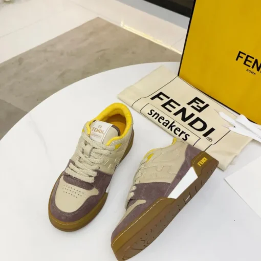 Fendi 2024SS Sneaker Beige Maroon