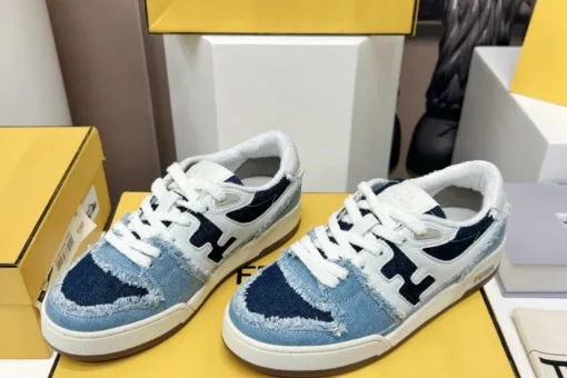 Fendi Match Low Top Sneaker Blue