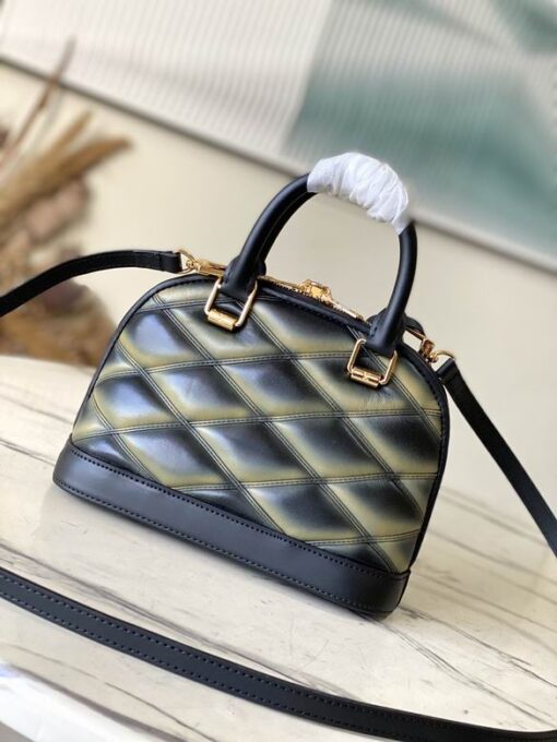 LV Alma M Bag Black Beige