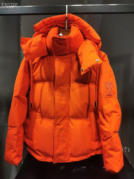 AMI Paris New Down Jacket Pumpkin