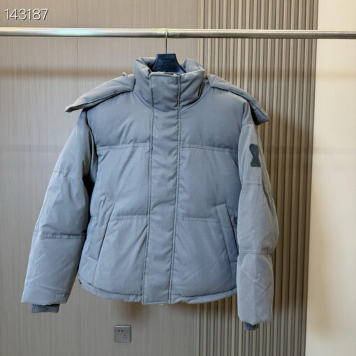 AMI Paris New Down Jacket Ice Blue