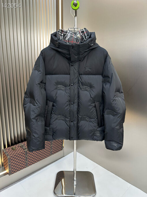 Burberry New Down Jacket Black & Dark Gray