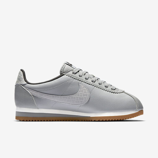 Nike Classic Cortez Leather Lux Shoes Silver matt