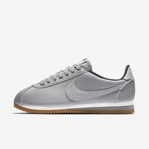 Nike Classic Cortez Leather Lux Shoes Silver matt