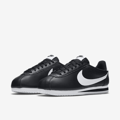 Nike Classic Cortez Leather Lux Shoes Black/White