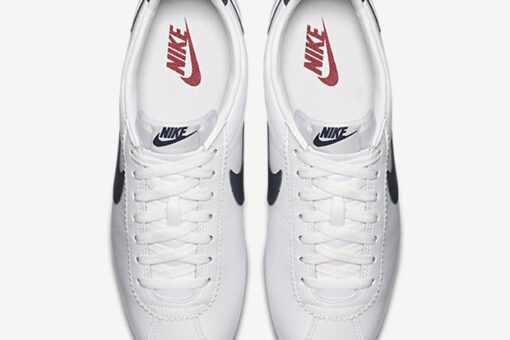 Nike Classic Cortez Leather White/Red Fitness