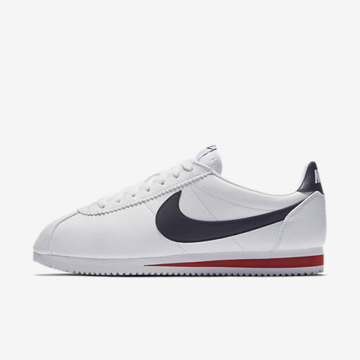 Nike Classic Cortez Leather White/Red Fitness