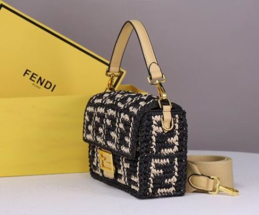 Fendi Baguette Bag Brown Beige