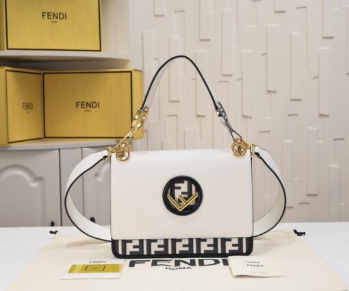 Fendi Bag White & Brown