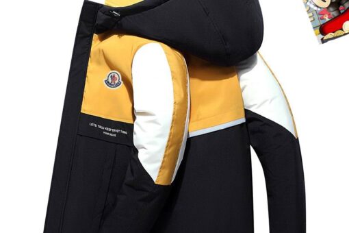 Moncler New Puffer Down Jacket Yellow & Black