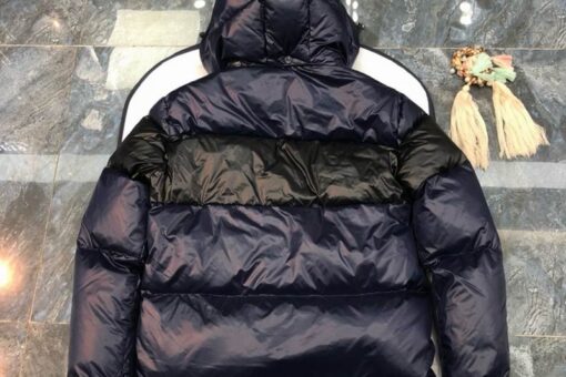 Moncler New Puffer Down Jacket Navy Blue & Black